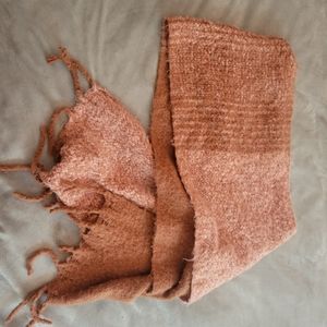 BDG Pink Plush Knit Scarf